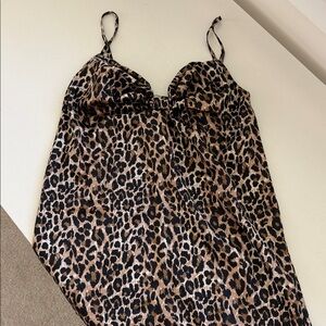 Victoria's Secret Leopard Print Chemise